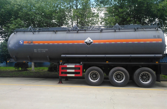 腐蚀性物品罐式运输半挂车