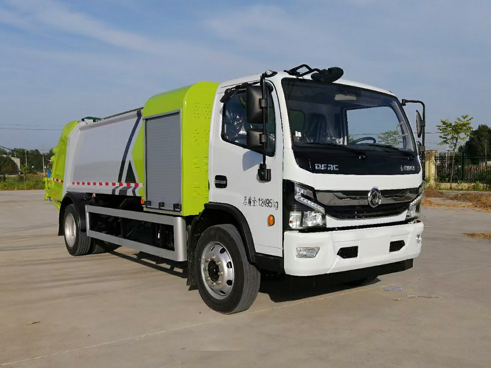 10方东风凯普特纯电动压缩垃圾车(电池后背)